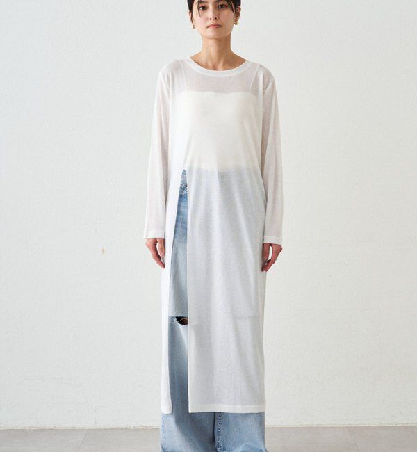  「シアーハイスリットワンピース」|ワンピース|