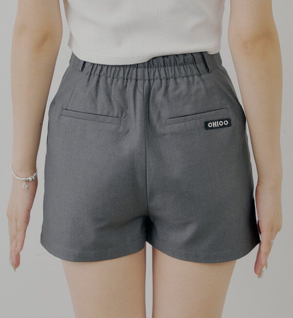  「フロントタックショートパンツ」|チノ|