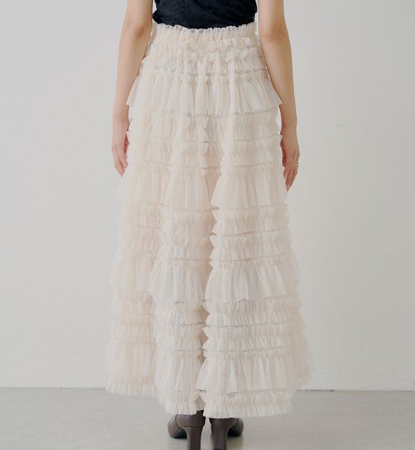  「【SALON by Chico】ボリュームチュールスカート」|スカート|