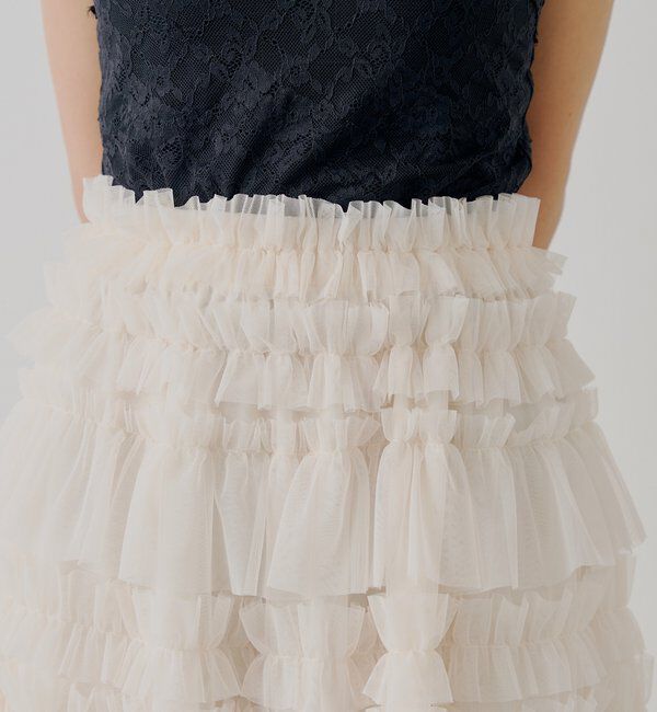  「【SALON by Chico】ボリュームチュールスカート」|スカート|