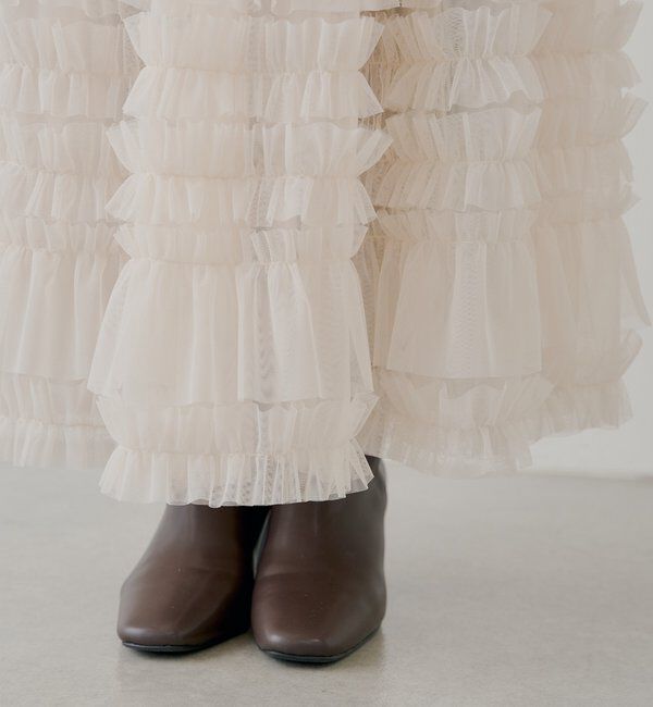  「【SALON by Chico】ボリュームチュールスカート」|スカート|