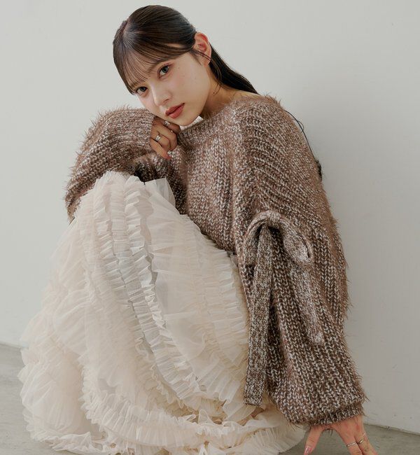  「【SALON by Chico】ボリュームチュールスカート」|スカート|