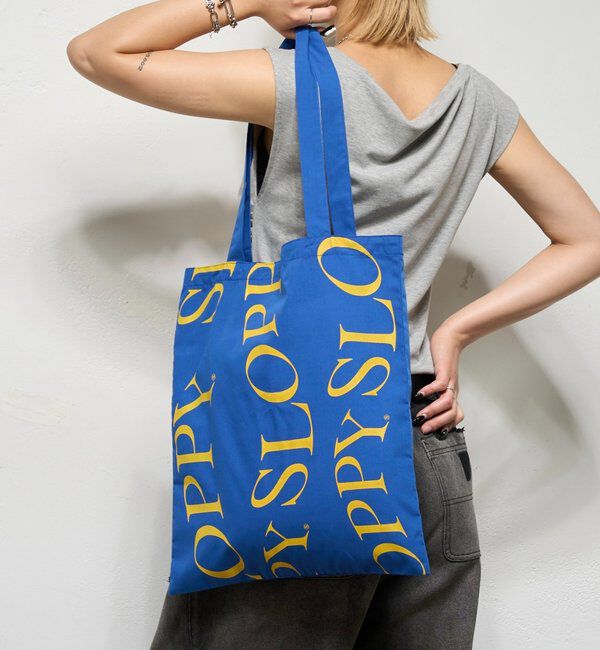  「【SLOPPY/スロッピー】ロゴトート」|トートバッグ|ブルー