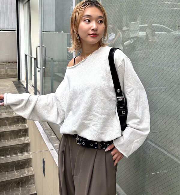  「【WEB限定】オフショルスウェット」|Tシャツ・カットソー|