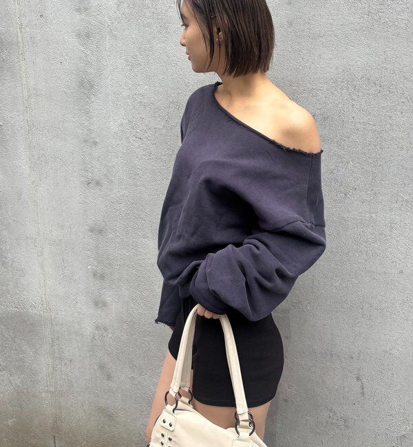  「【WEB限定】オフショルスウェット」|Tシャツ・カットソー|