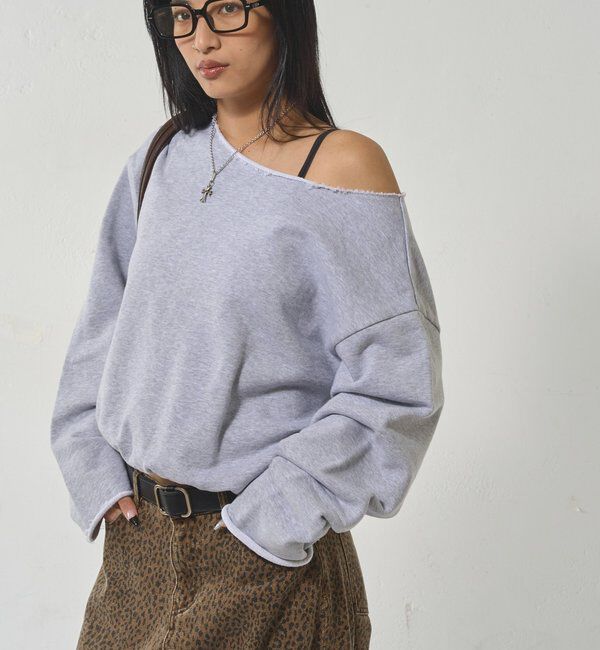  「【WEB限定】オフショルスウェット」|Tシャツ・カットソー|