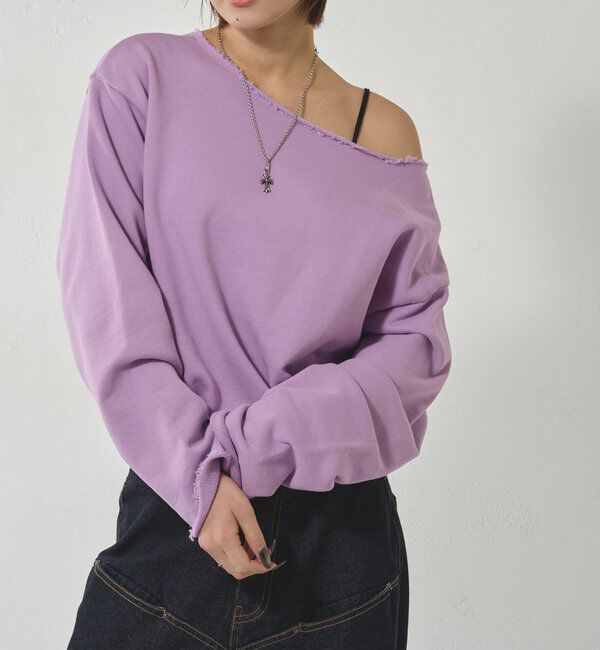  「【WEB限定】オフショルスウェット」|Tシャツ・カットソー|