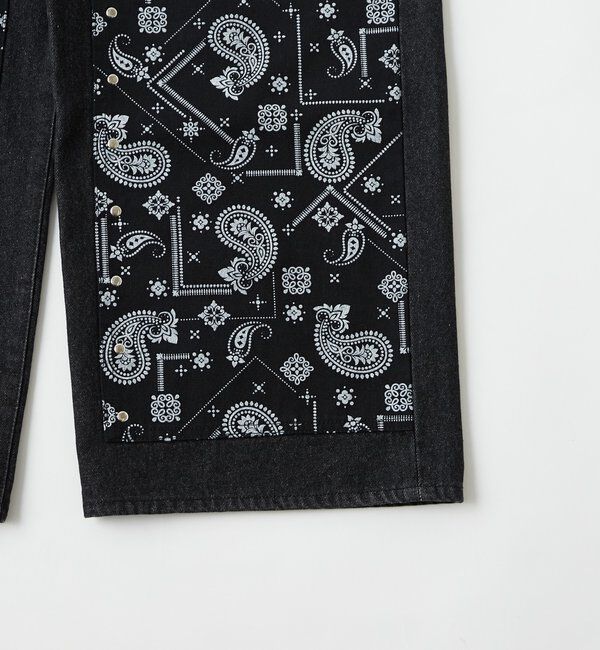  「ペイズリーダブルニーデニム」|デニム|