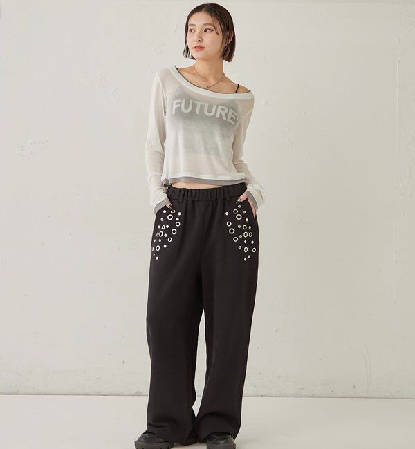  「アイレットスウェットパンツ」|チノ|