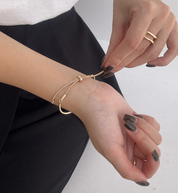  「〈GOLDY/ゴールディ〉スライドボールノットブレス」|リング|