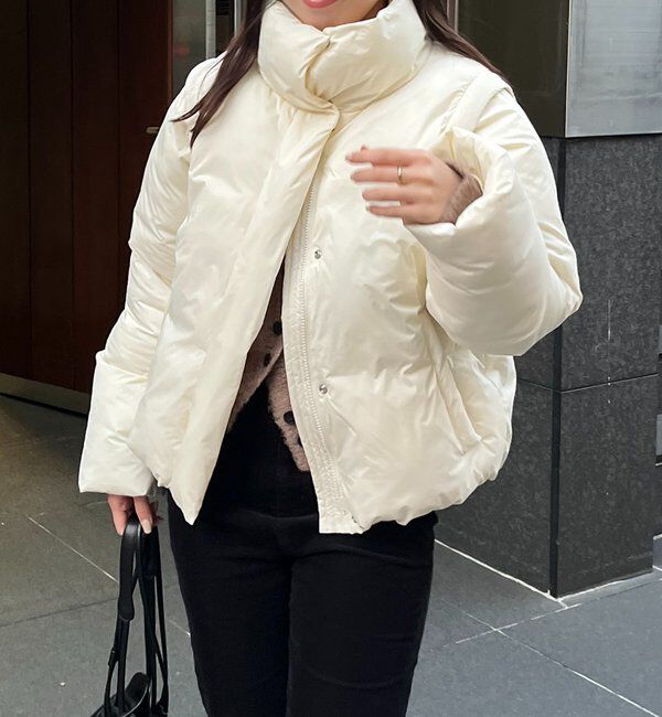  「【軽量/保温性◎】2WAY中綿パフジャケット」|その他|