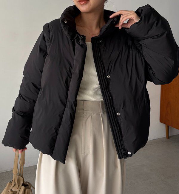  「【軽量/保温性◎】2WAY中綿パフジャケット」|その他|