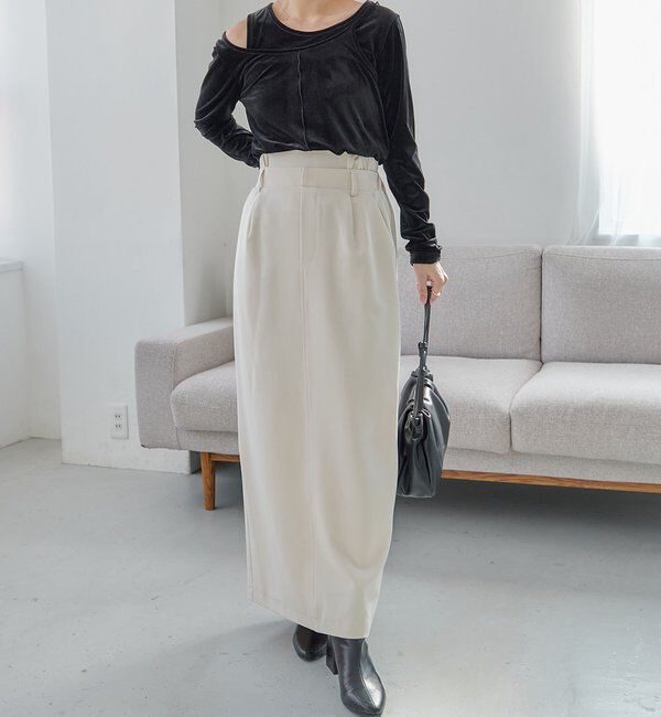  「【低身長サイズあり】Wウエストスカート」|スカート|
