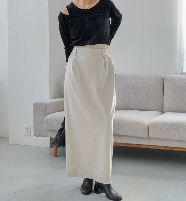 「【低身長サイズあり】Wウエストスカート」|スカート|