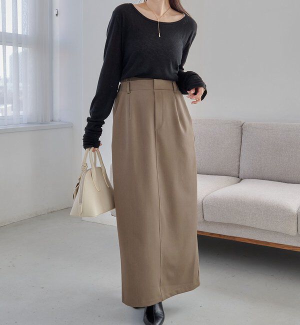  「【低身長サイズあり】Wウエストスカート」|スカート|