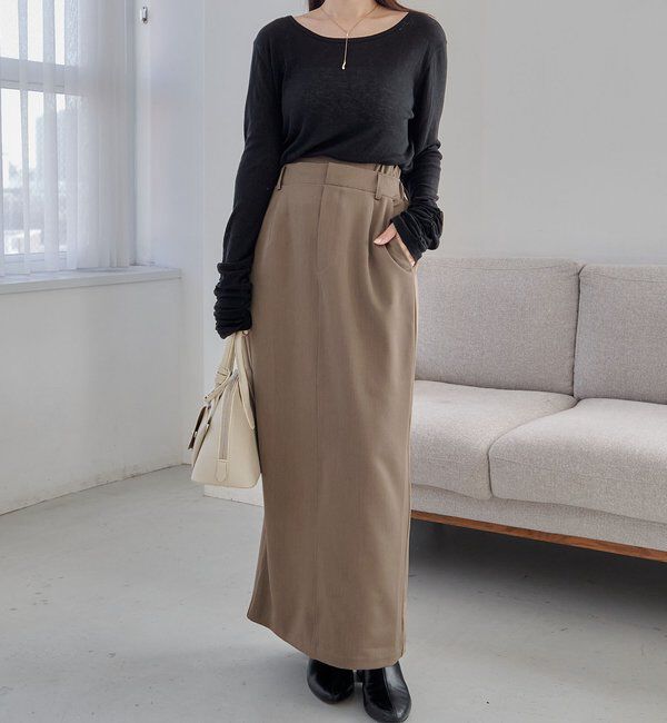  「【低身長サイズあり】Wウエストスカート」|スカート|