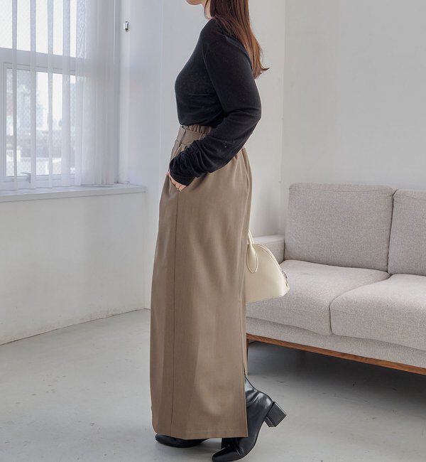  「【低身長サイズあり】Wウエストスカート」|スカート|