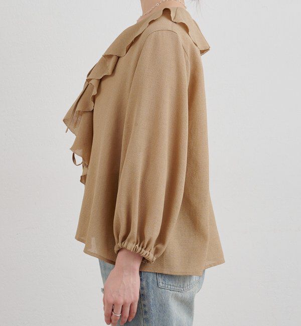  「【26SS予約】フリルカラーブラウス」|シャツ・ブラウス|