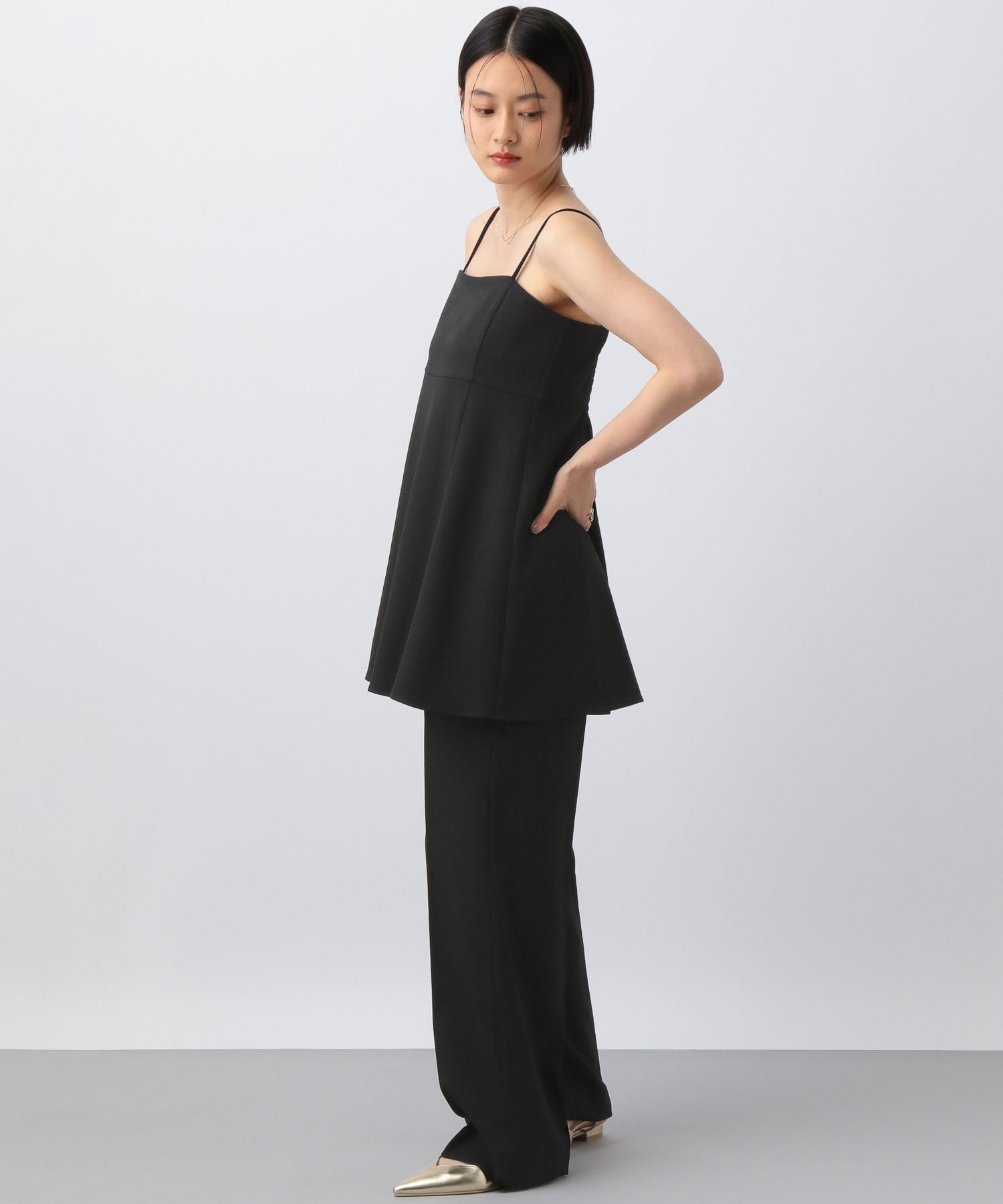 A part by 「【セットアップ対応】ウールライクフレアキャミソール」|シャツ・ブラウス|