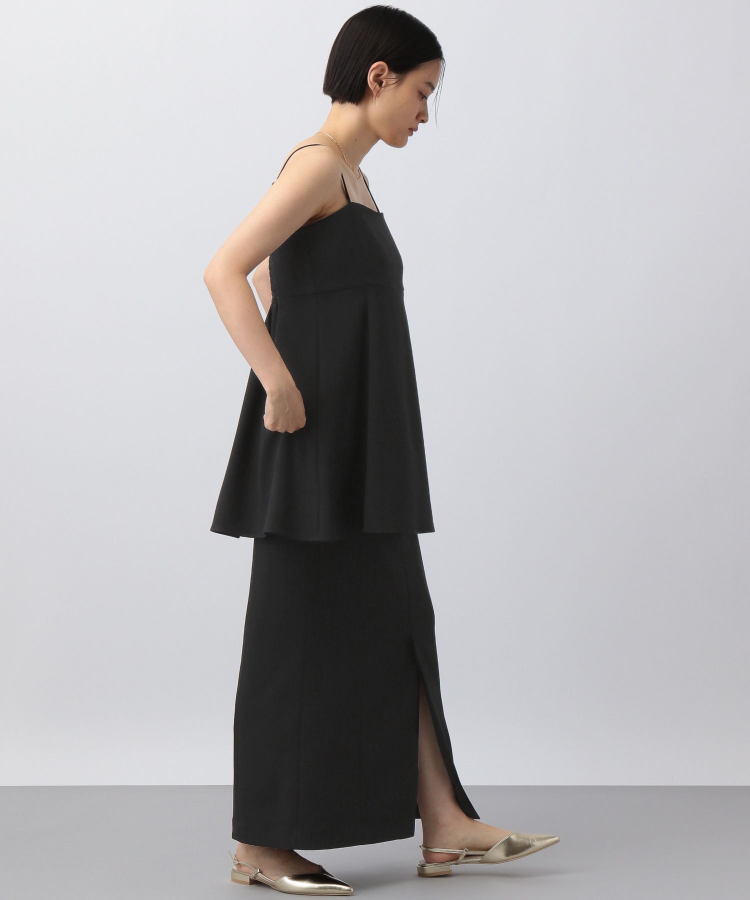 A part by 「【セットアップ対応】ウールライクフレアキャミソール」|シャツ・ブラウス|