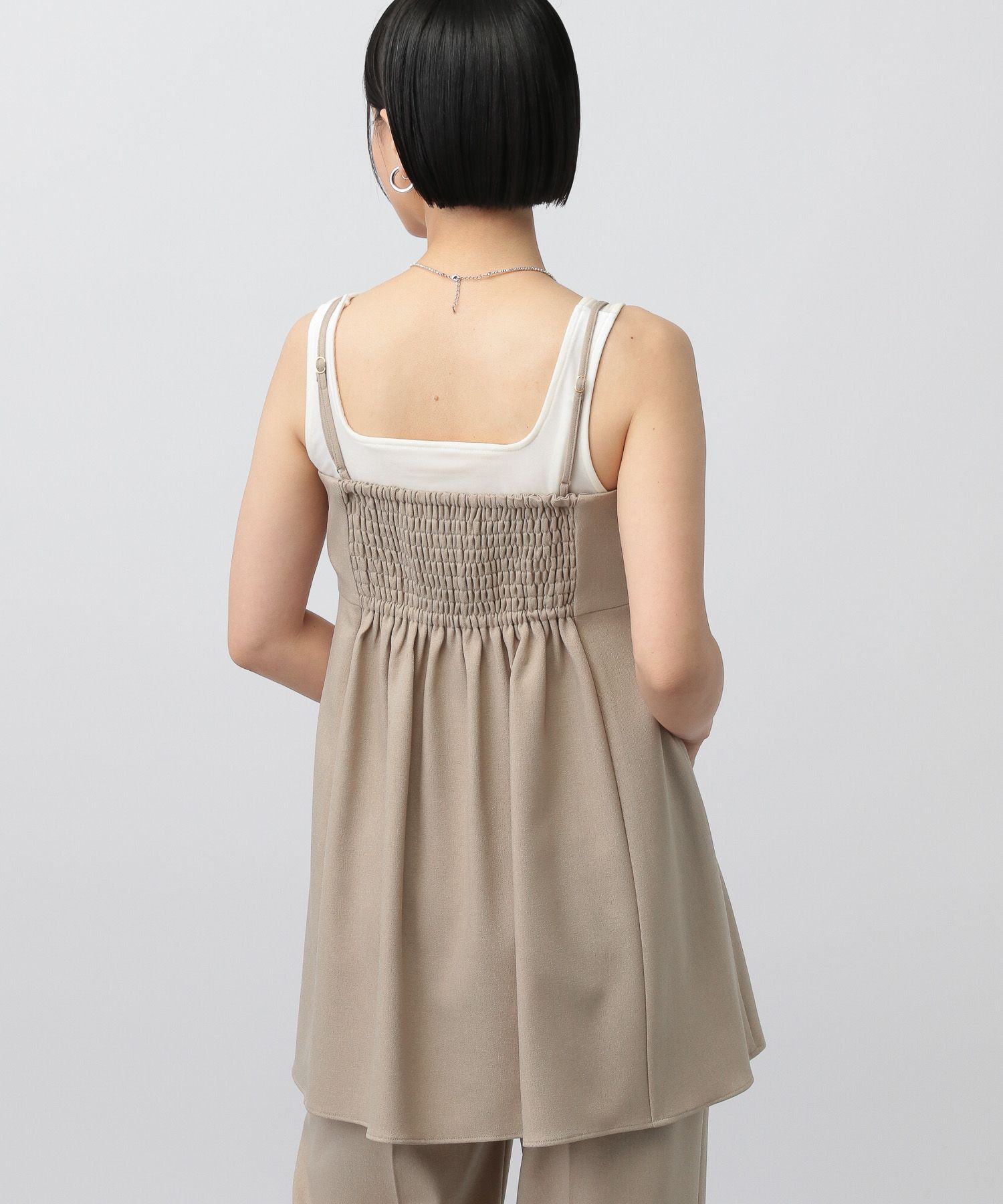 A part by 「【セットアップ対応】ウールライクフレアキャミソール」|シャツ・ブラウス|