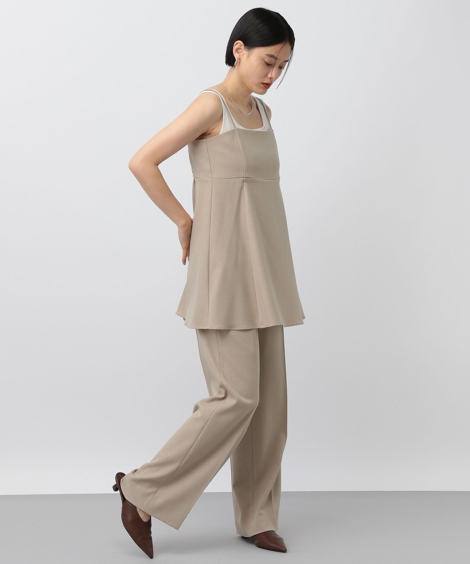 A part by 「【セットアップ対応】ウールライクフレアキャミソール」|シャツ・ブラウス|