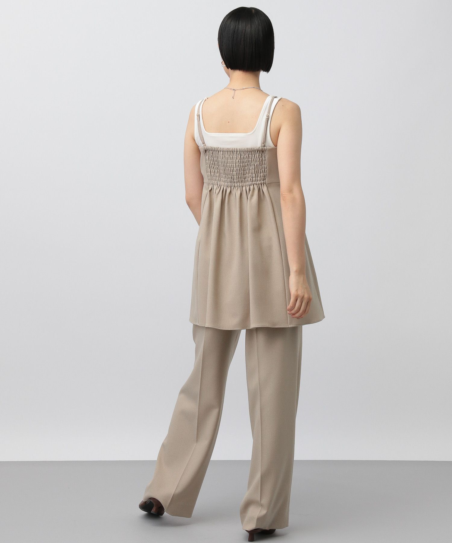 A part by 「【セットアップ対応】ウールライクフレアキャミソール」|シャツ・ブラウス|