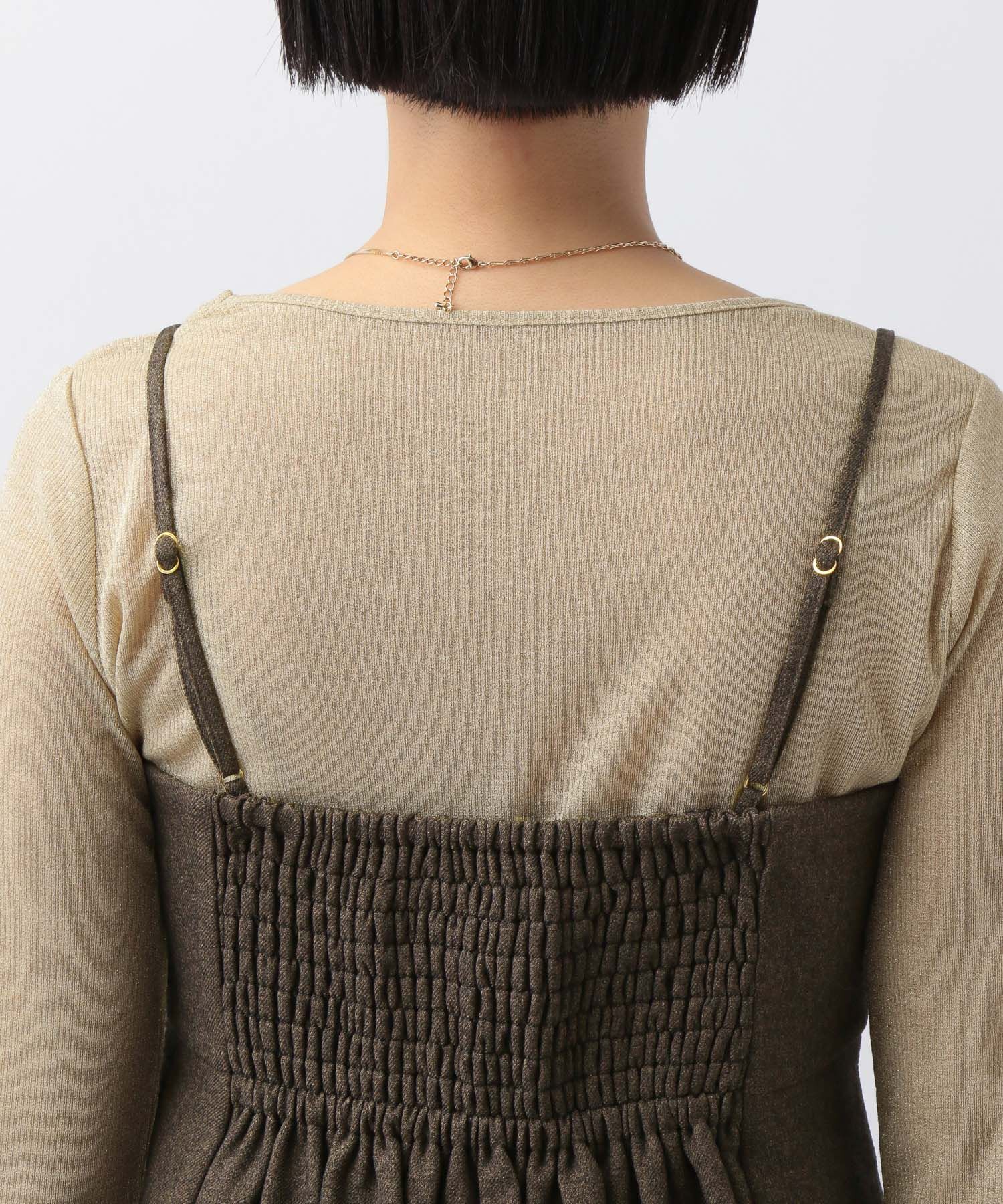 A part by 「【セットアップ対応】ウールライクフレアキャミソール」|シャツ・ブラウス|