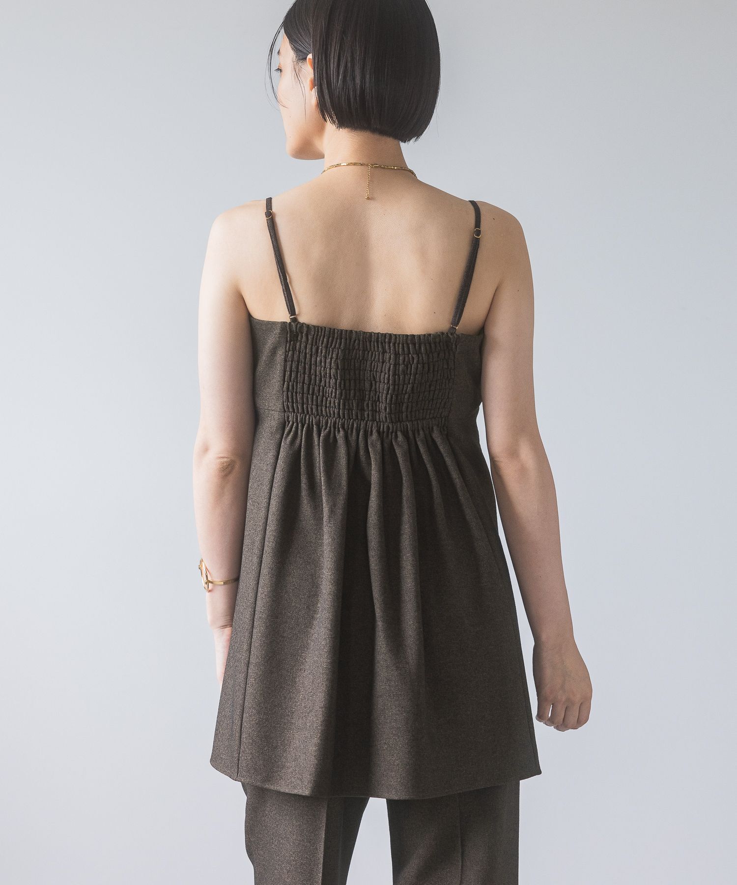 A part by 「【セットアップ対応】ウールライクフレアキャミソール」|シャツ・ブラウス|