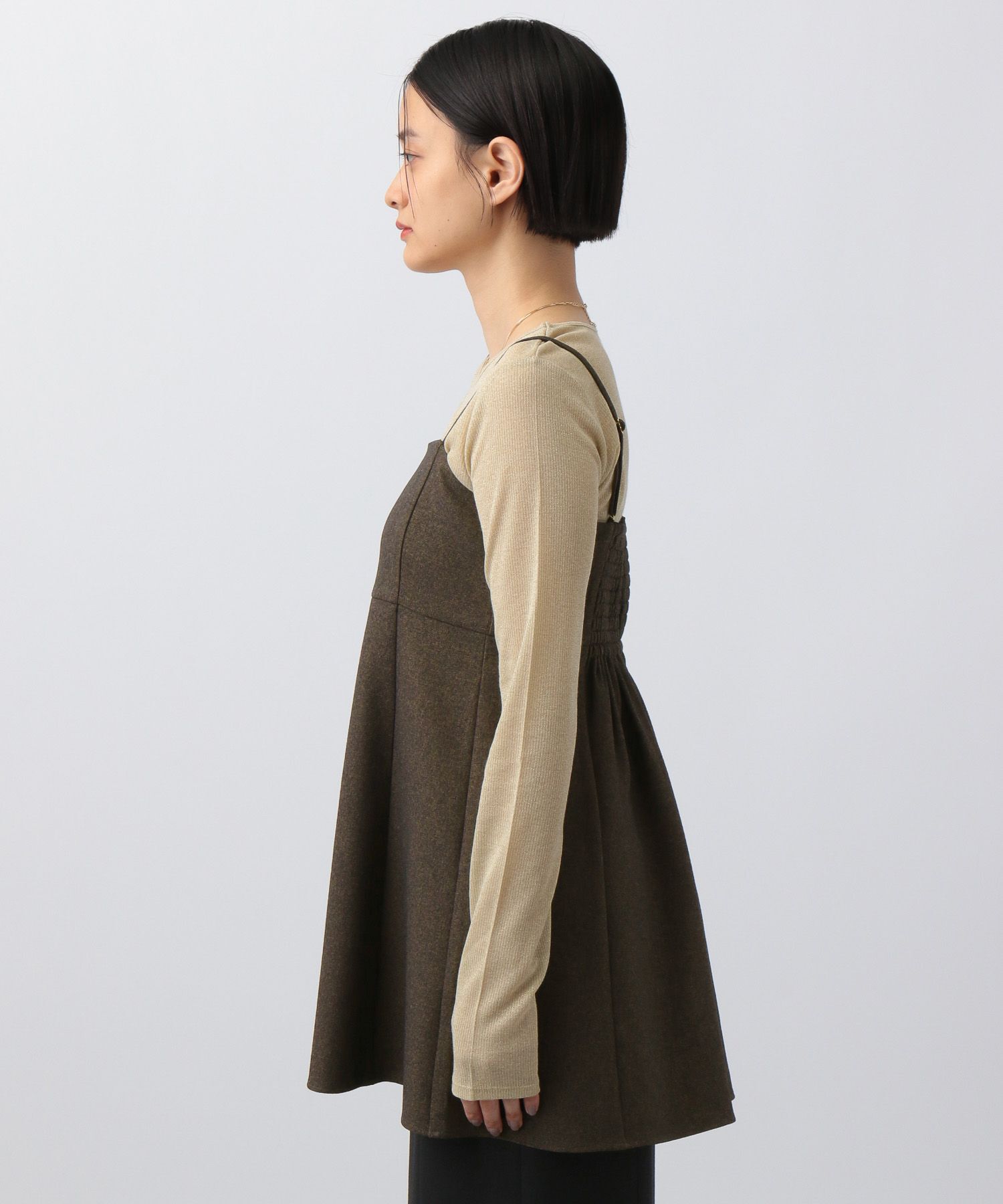 A part by 「【セットアップ対応】ウールライクフレアキャミソール」|シャツ・ブラウス|