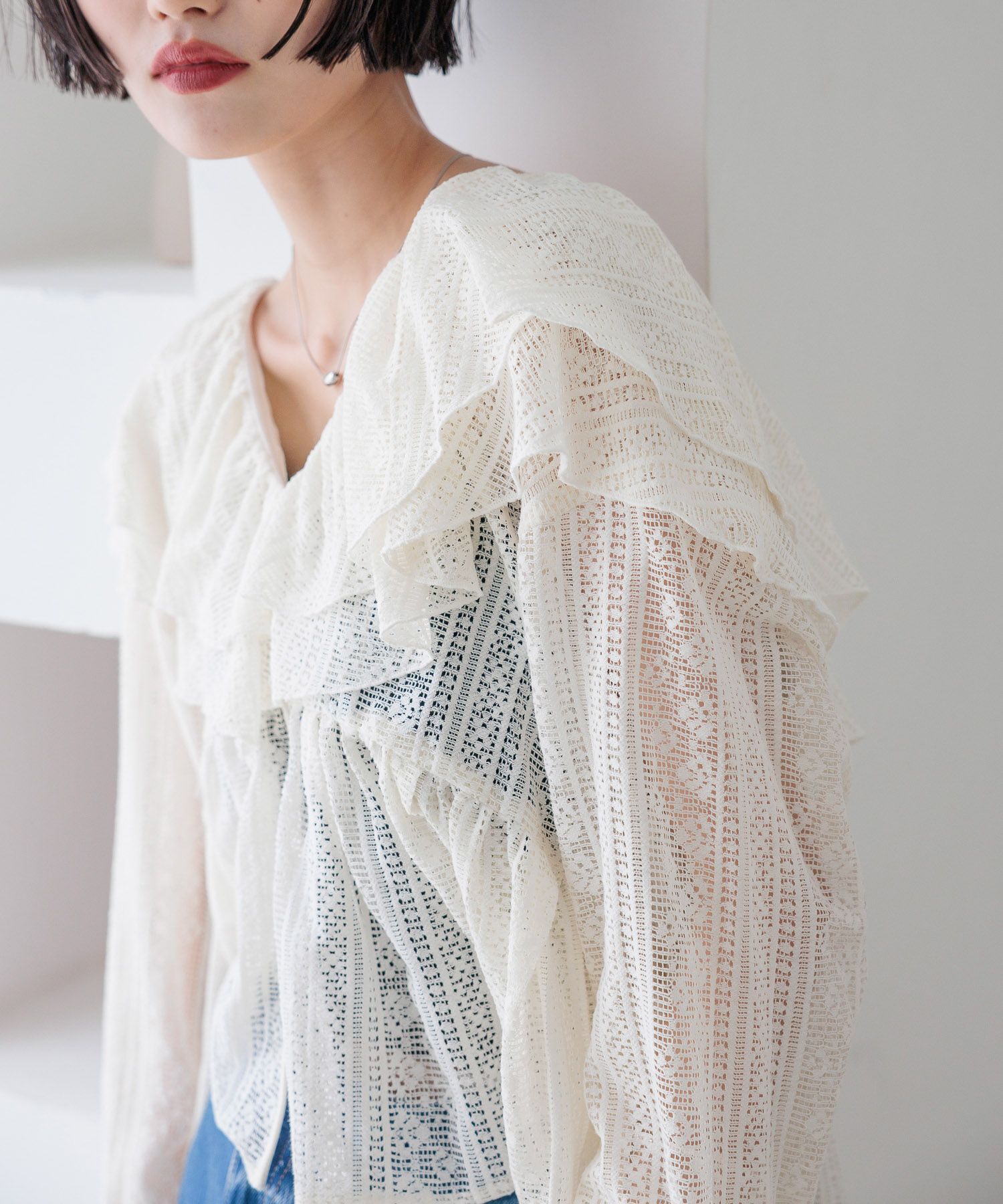 LOWRYS FARM「アソートフリルブラウス」|シャツ・ブラウス|