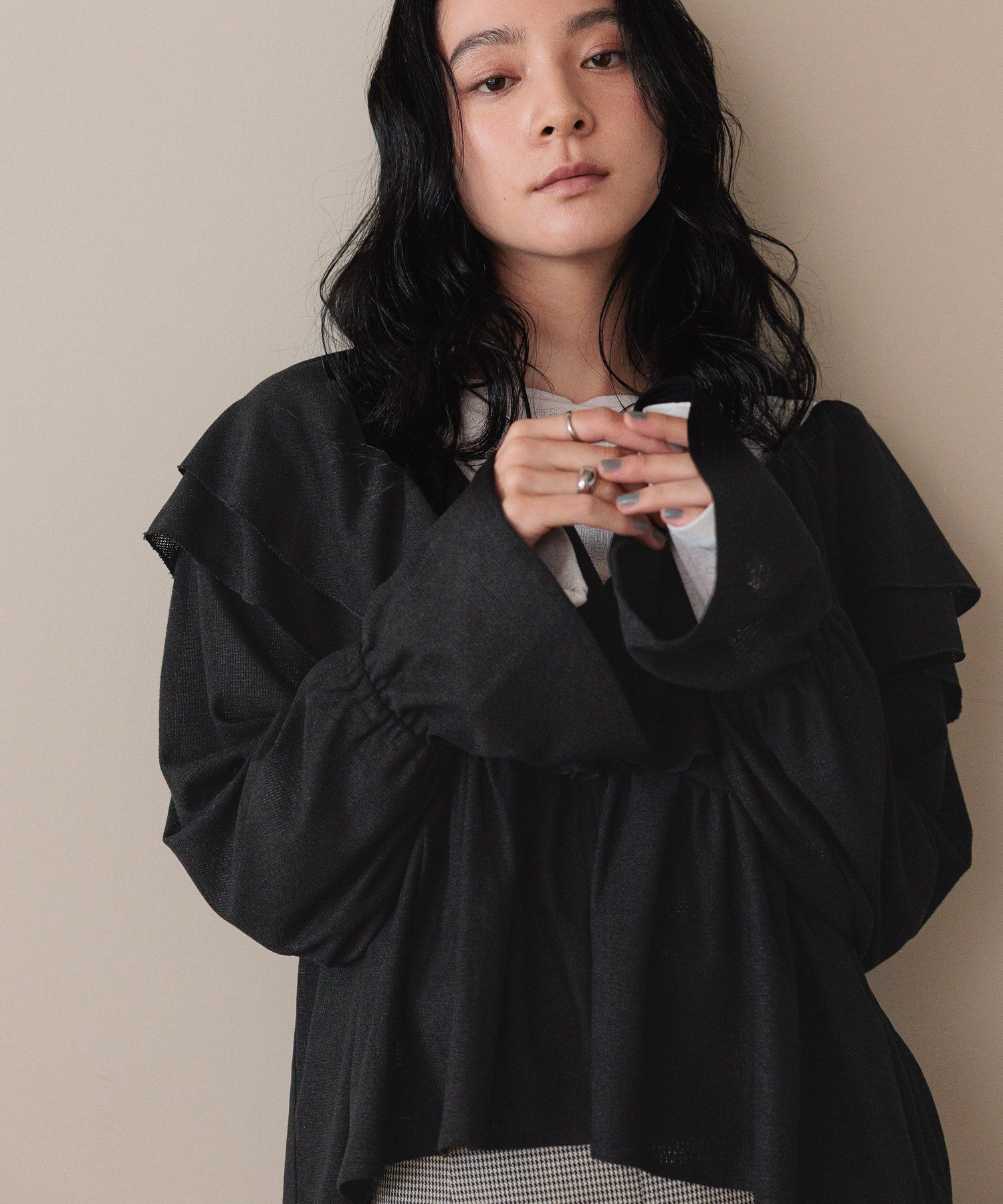 LOWRYS FARM「アソートフリルブラウス」|シャツ・ブラウス|ﾌﾞﾗｯｸﾒｯｼｭ