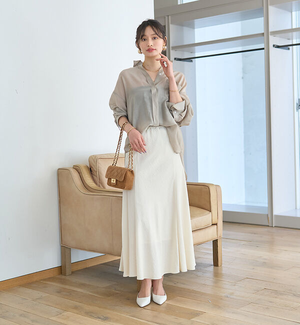 Rouge vif「切替マキシスカート」|スカート|