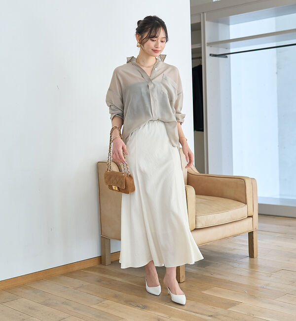 Rouge vif「切替マキシスカート」|スカート|