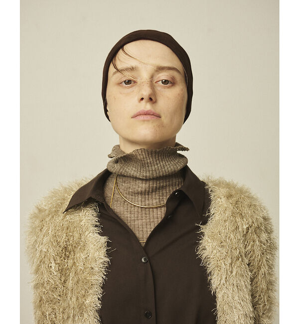 Rouge vif「フェザーニットジレベスト」|ニット・セーター|