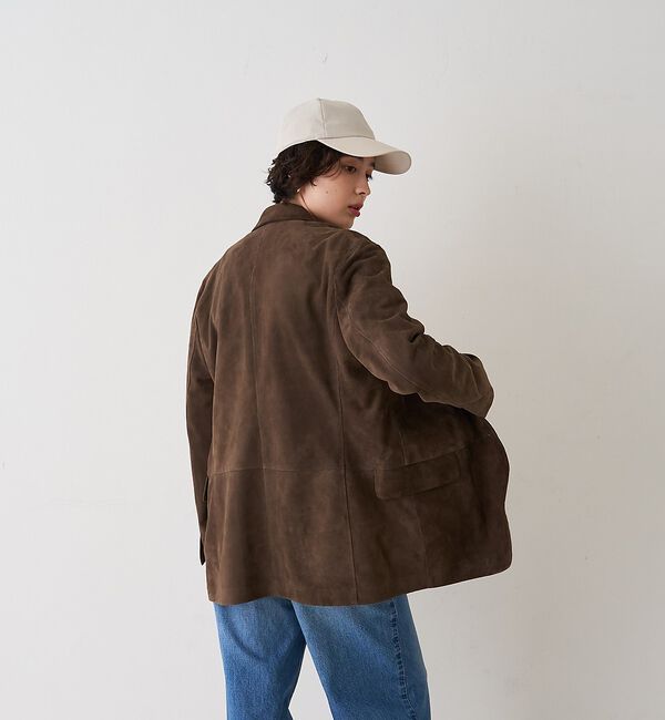 Rouge vif「ゴートスエードシングルジャケット」|テーラードジャケット|