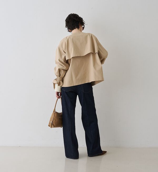 Rouge vif「【撥水・防花粉加工】【一部店舗限定】キャンディスリーブショートトレンチコート【予」|トレンチコート|