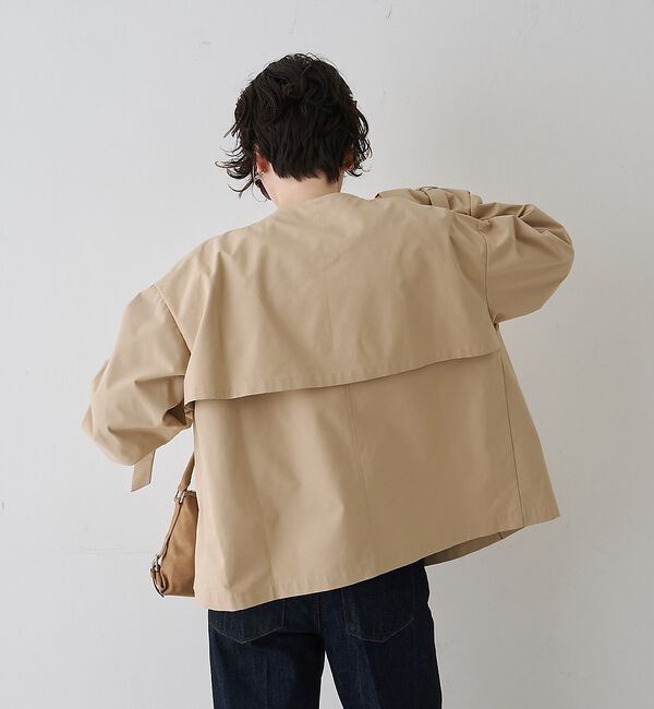 Rouge vif「【撥水・防花粉加工】【一部店舗限定】キャンディスリーブショートトレンチコート【予」|トレンチコート|