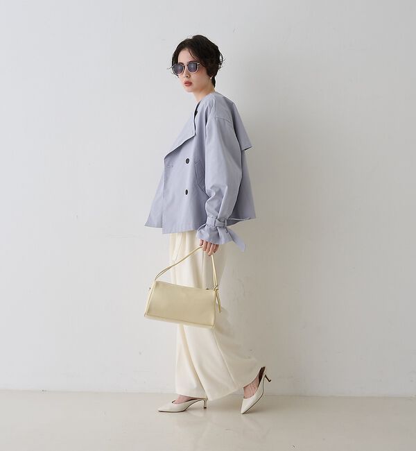 Rouge vif「【撥水・防花粉加工】【一部店舗限定】キャンディスリーブショートトレンチコート【予」|トレンチコート|