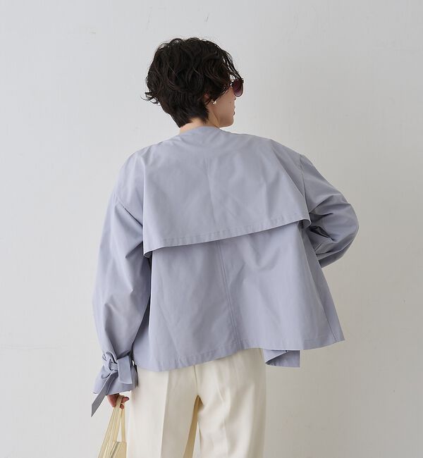 Rouge vif「【撥水・防花粉加工】【一部店舗限定】キャンディスリーブショートトレンチコート【予」|トレンチコート|