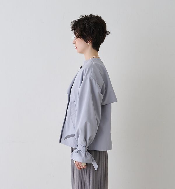 Rouge vif「【撥水・防花粉加工】【一部店舗限定】キャンディスリーブショートトレンチコート【予」|トレンチコート|