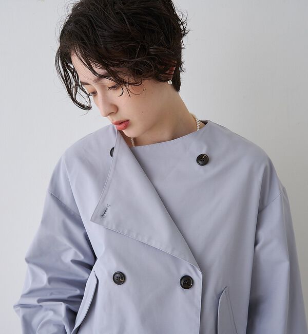 Rouge vif「【撥水・防花粉加工】【一部店舗限定】キャンディスリーブショートトレンチコート【予」|トレンチコート|