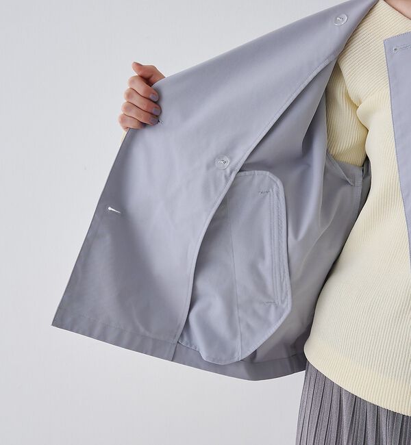 Rouge vif「【撥水・防花粉加工】【一部店舗限定】キャンディスリーブショートトレンチコート【予」|トレンチコート|