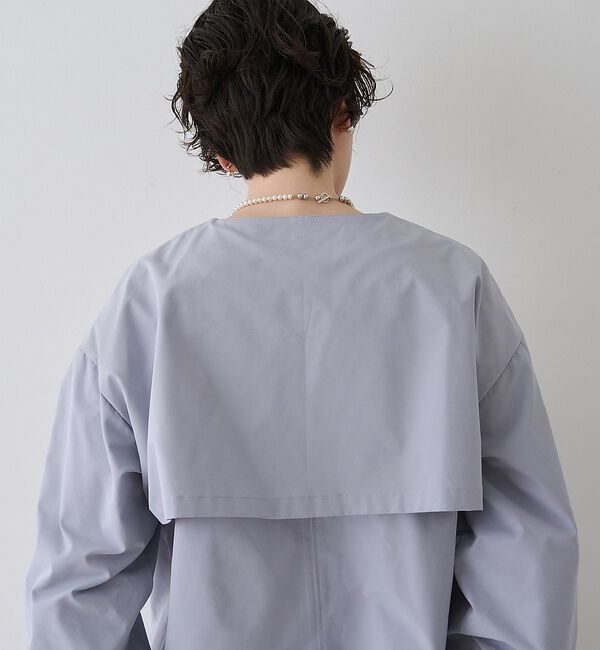 Rouge vif「【撥水・防花粉加工】【一部店舗限定】キャンディスリーブショートトレンチコート【予」|トレンチコート|