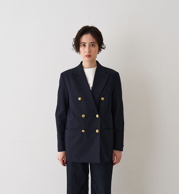 Rouge vif「メンズライクダブルジャケット【予約】」|テーラードジャケット|