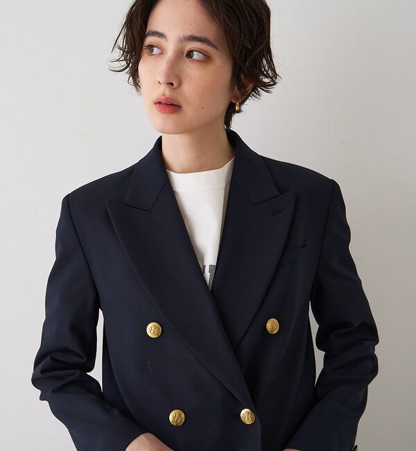 Rouge vif「メンズライクダブルジャケット【予約】」|テーラードジャケット|