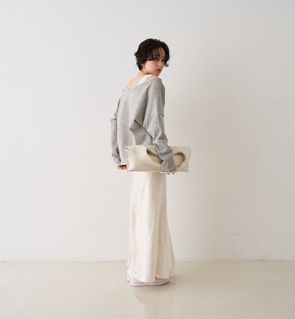 Rouge vif「サテンマーメイドイージーロングスカート」|スカート|