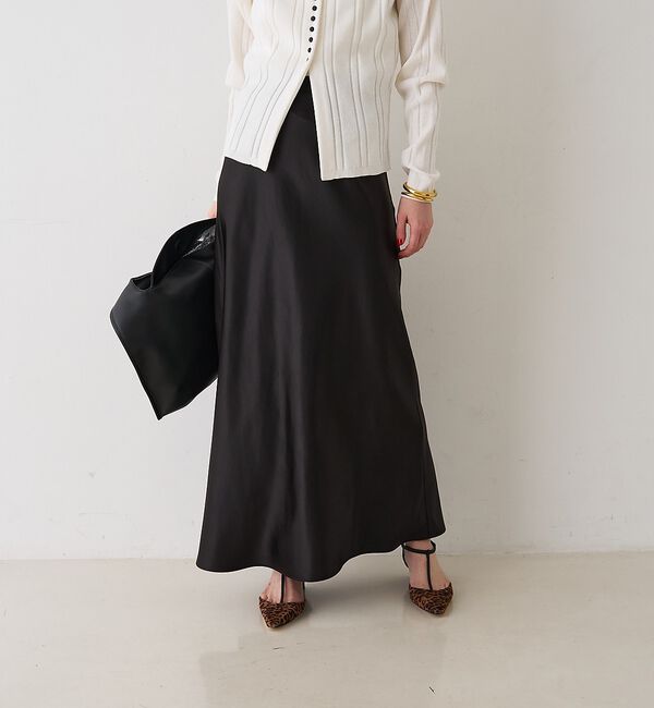 Rouge vif「サテンマーメイドイージーロングスカート」|スカート|