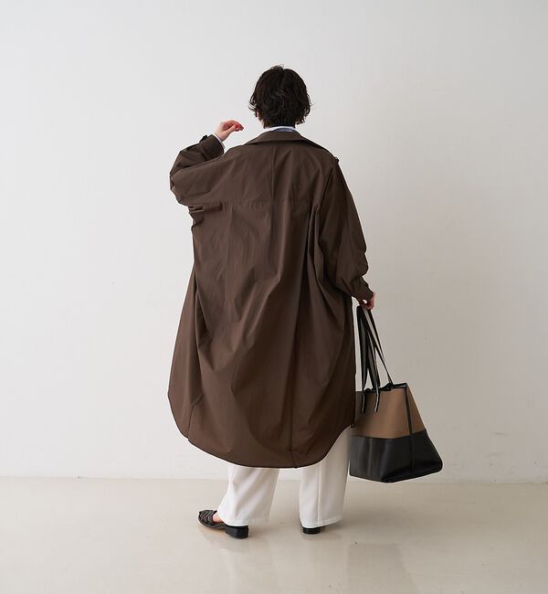 Rouge vif「NEWクリスピー撥水ライトロングコート」|ステンカラーコート|