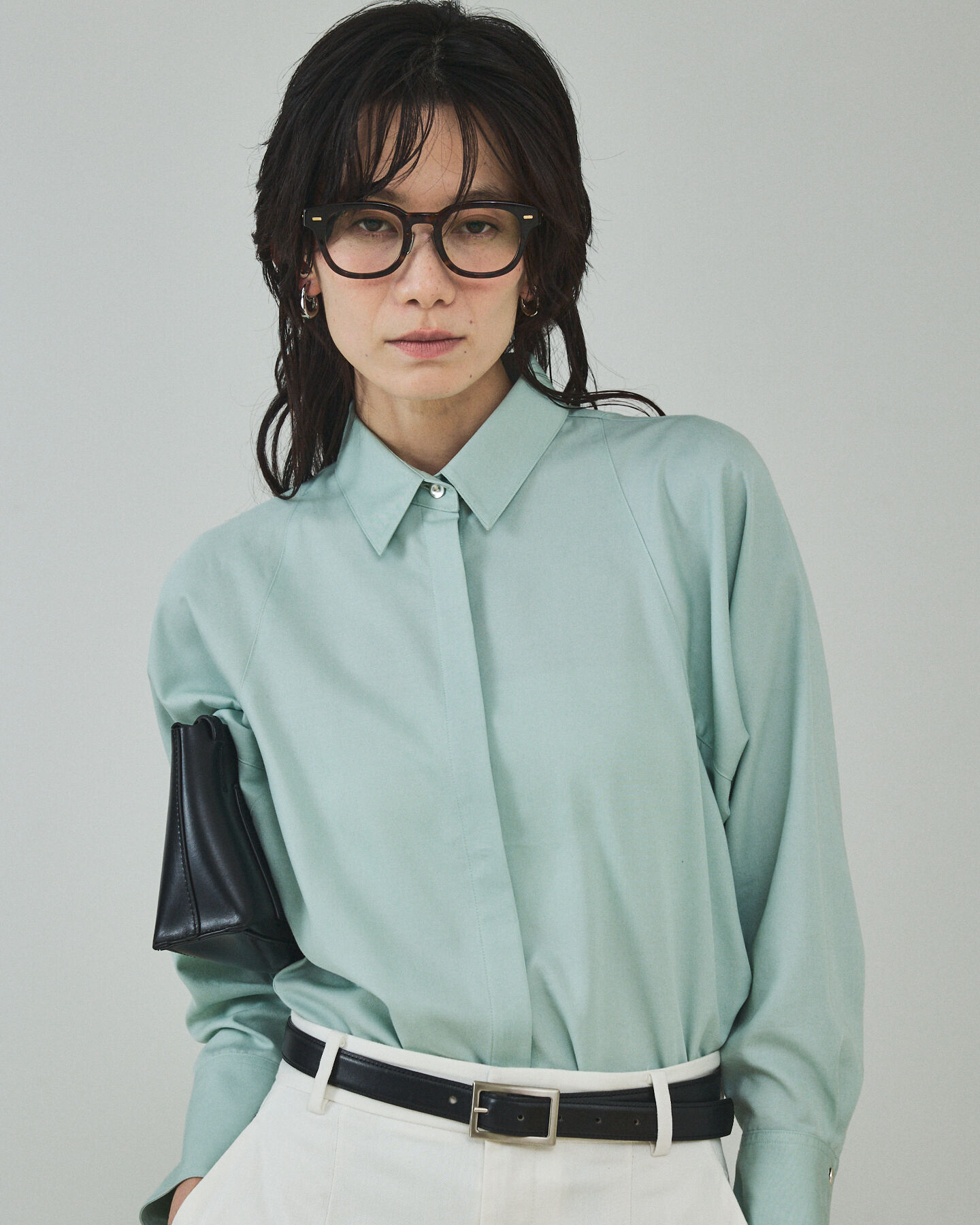 qualite「ブルー入荷！【セットアップ対応】テンセルハイツイストシャツ【予約】」|シャツ・ブラウス|